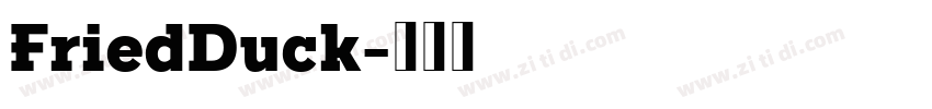 FriedDuck字体转换