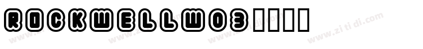RockwellW03字体转换