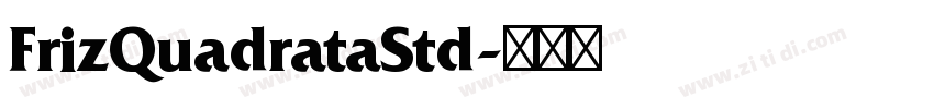 FrizQuadrataStd字体转换