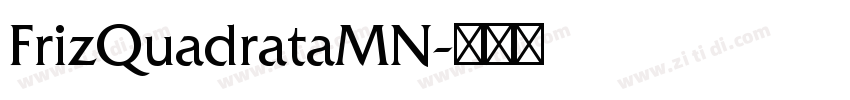 FrizQuadrataMN字体转换