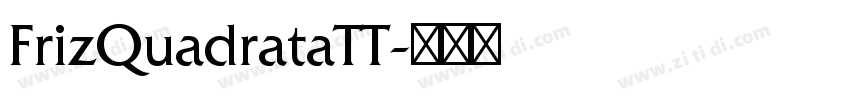 FrizQuadrataTT字体转换