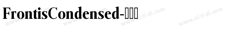 FrontisCondensed字体转换
