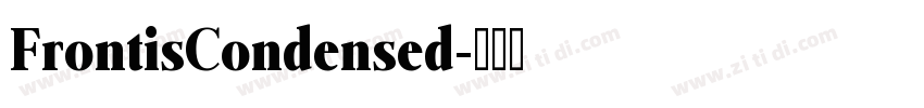 FrontisCondensed字体转换