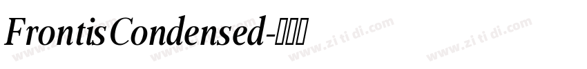 FrontisCondensed字体转换