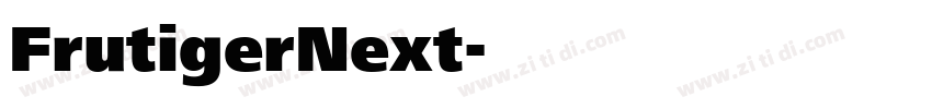 FrutigerNext字体转换