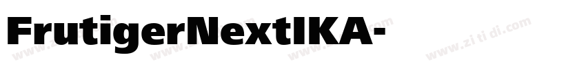 FrutigerNextIKA字体转换