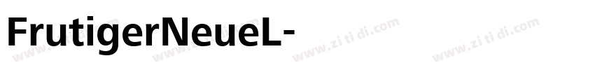 FrutigerNeueL字体转换