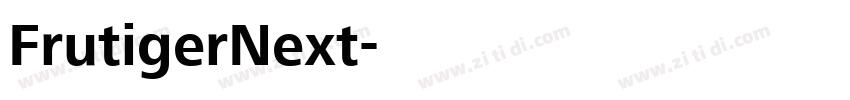 FrutigerNext字体转换