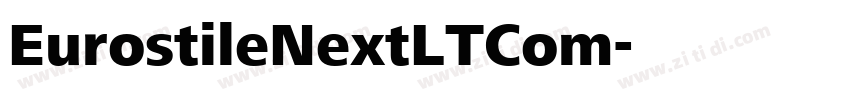 EurostileNextLTCom字体转换