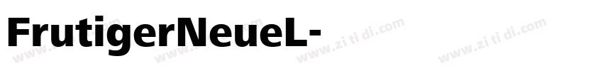 FrutigerNeueL字体转换