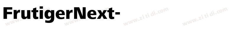 FrutigerNext字体转换