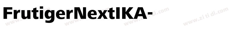 FrutigerNextIKA字体转换