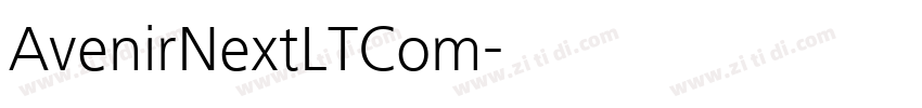 AvenirNextLTCom字体转换
