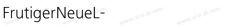 FrutigerNeueL字体转换