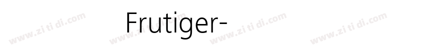 生物科技Frutiger字体转换