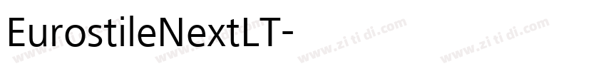 EurostileNextLT字体转换