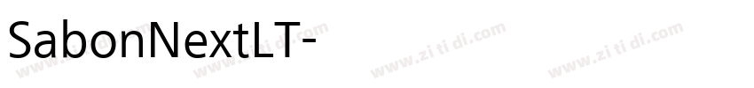 SabonNextLT字体转换