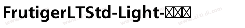 FrutigerLTStd-Light字体转换