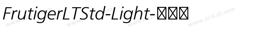 FrutigerLTStd-Light字体转换