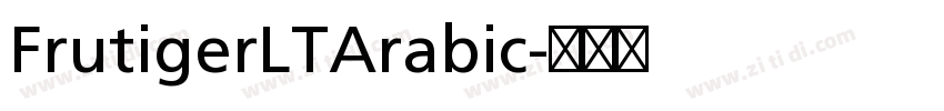 FrutigerLTArabic字体转换