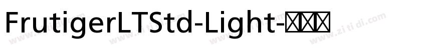FrutigerLTStd-Light字体转换