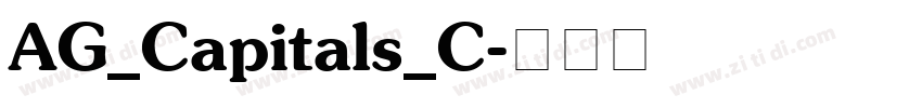 AG_Capitals_C字体转换