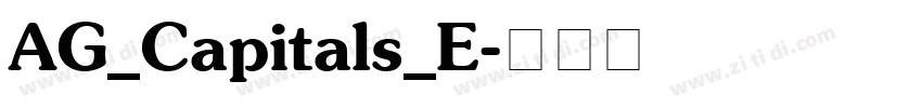 AG_Capitals_E字体转换