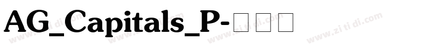 AG_Capitals_P字体转换