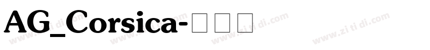 AG_Corsica字体转换