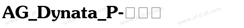 AG_Dynata_P字体转换