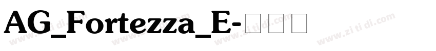 AG_Fortezza_E字体转换