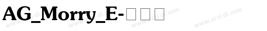 AG_Morry_E字体转换