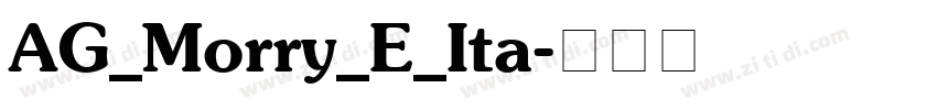 AG_Morry_E_Ita字体转换