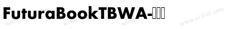 FuturaBookTBWA字体转换