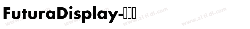 FuturaDisplay字体转换