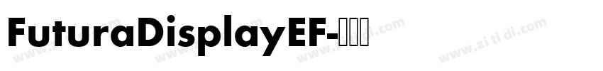FuturaDisplayEF字体转换