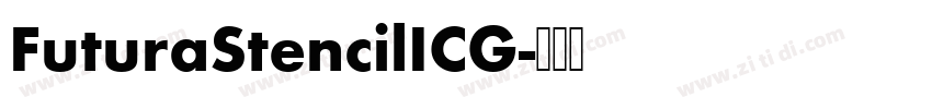 FuturaStencilICG字体转换