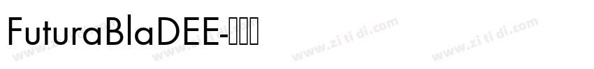 FuturaBlaDEE字体转换