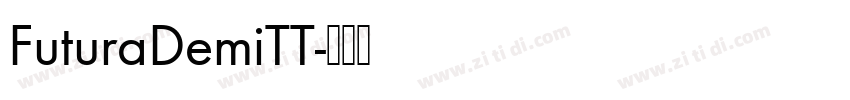 FuturaDemiTT字体转换