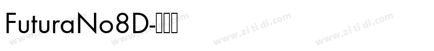 FuturaNo8D字体转换