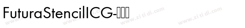 FuturaStencilICG字体转换
