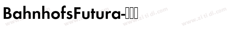 BahnhofsFutura字体转换