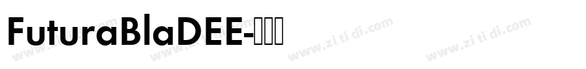 FuturaBlaDEE字体转换