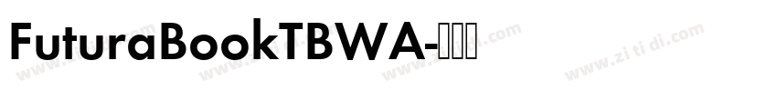 FuturaBookTBWA字体转换