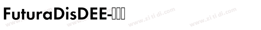 FuturaDisDEE字体转换