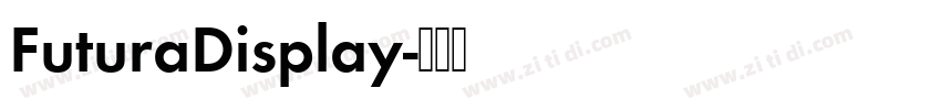 FuturaDisplay字体转换