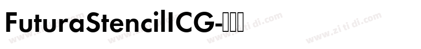 FuturaStencilICG字体转换