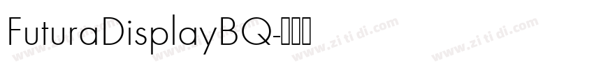 FuturaDisplayBQ字体转换