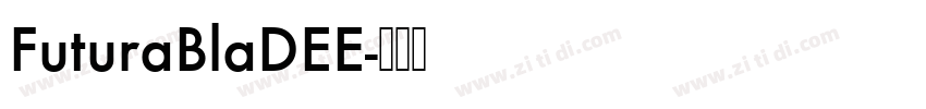 FuturaBlaDEE字体转换