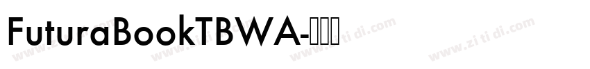 FuturaBookTBWA字体转换